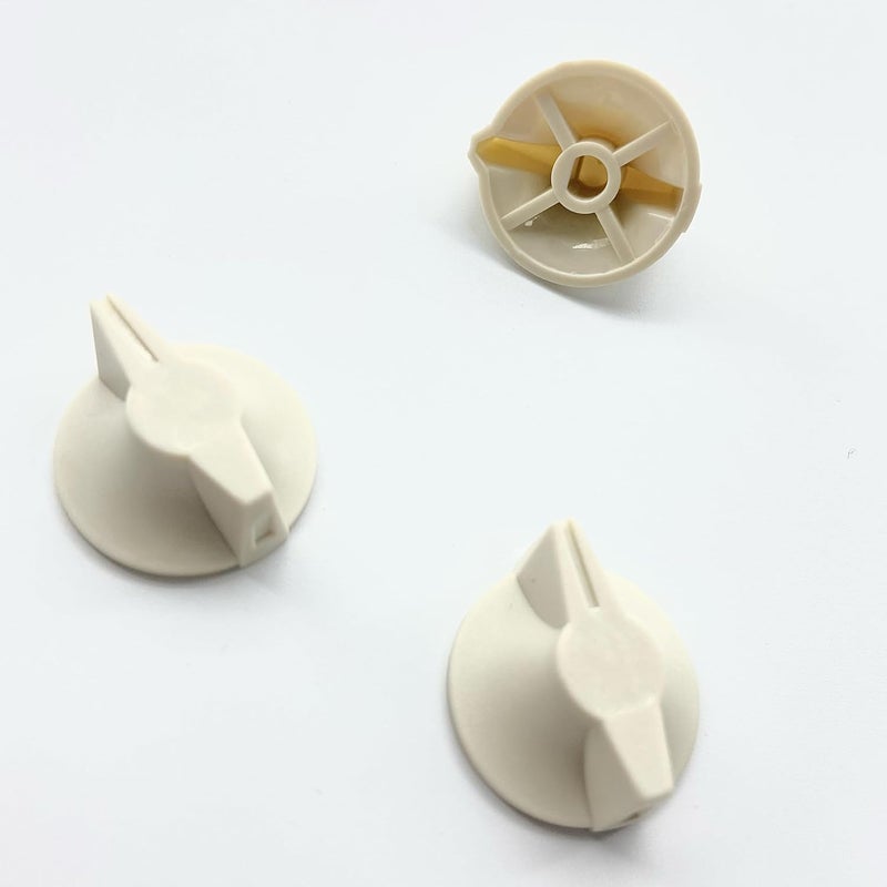 auaurly 10 PCS Light Almond Plastic 1" Timer Switch Knob Replaces 146MT575 Compatible with FD Series Spring Wound Wall Timer, Bathroom Heater Fan and Light Control - Image 4